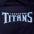 NFL TENNESSEE TITANS OLD ENGLISH MEN'S FLC PO HOODIE (MIDNIGHT NAVY)