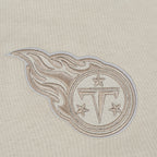 NFL TENNESSEE TITANS NEUTRAL CHANDAIL À CAPUCHON EN MOLLETON À ÉPAULES TOMBANTES POUR HOMME (TAUPE)