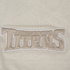 NFL TENNESSEE TITANS NEUTRAL CHANDAIL À CAPUCHON EN MOLLETON À ÉPAULES TOMBANTES POUR HOMME (TAUPE)