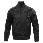 NFL TENNESSEE TITANS TRIPLE BLACK MEN'S SATIN JACKET (TRIPLE BLACK MEN'S)