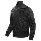NFL TENNESSEE TITANS TRIPLE BLACK MEN'S SATIN JACKET (TRIPLE BLACK MEN'S)