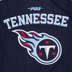 NFL TENNESSEE TITANS BLOUSON PRO GAME DAY EN MAILLE DOUBLE POUR HOMME (MARINE MINUIT/BLANC)