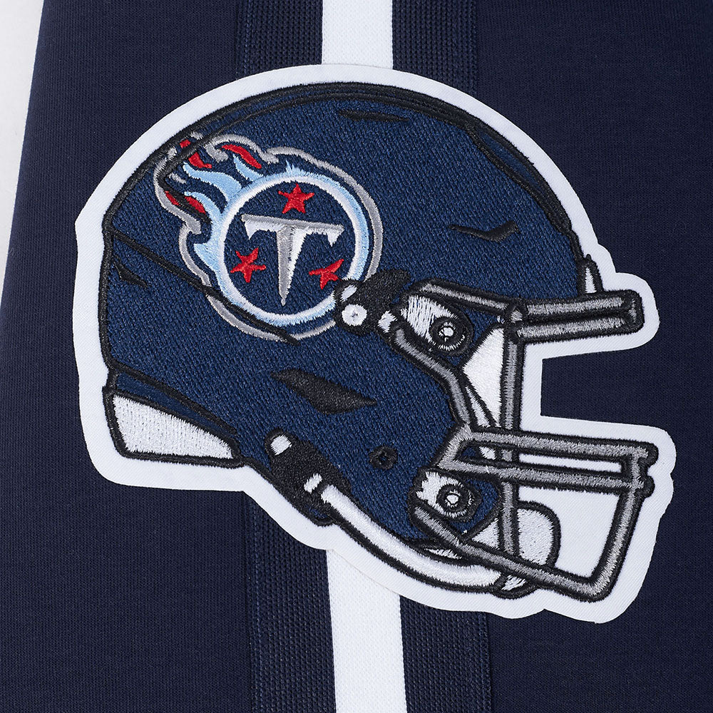 NFL TENNESSEE TITANS BLOUSON PRO GAME DAY EN MAILLE DOUBLE POUR HOMME (MARINE MINUIT/BLANC)