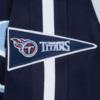 NFL TENNESSEE TITANS BLOUSON PRO GAME DAY EN MAILLE DOUBLE POUR HOMME (MARINE MINUIT/BLANC)