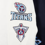 NFL TENNESSEE TITANS CLASSIC BLOUSON COLLÉGIAL EN LAINE POUR HOMME (MARINE MINUIT/BLANC)