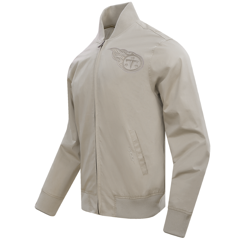 NFL TENNESSEE TITANS NEUTRAL MEN'S  TWILL JACKET (TAUPE)