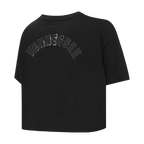 NFL TENNESSEE TITANS TRIPLE BLACK WOMEN'S SJ BOXY TEE (TRIPLE BLACK WOMEN'S)