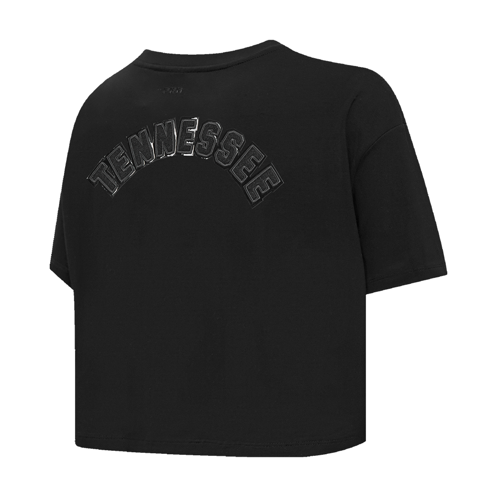 NFL TENNESSEE TITANS TRIPLE BLACK WOMEN'S SJ BOXY TEE (TRIPLE BLACK WOMEN'S)