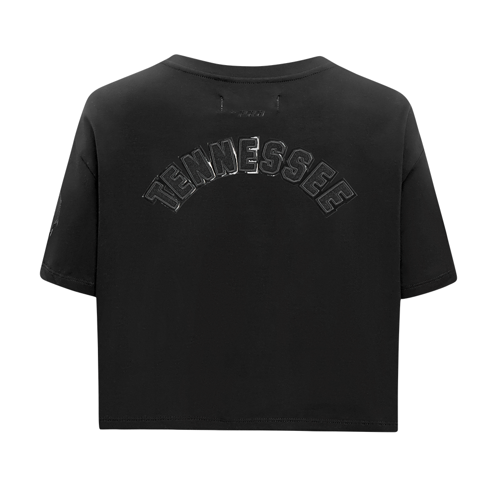 NFL TENNESSEE TITANS TRIPLE BLACK WOMEN'S SJ BOXY TEE (TRIPLE BLACK WOMEN'S)