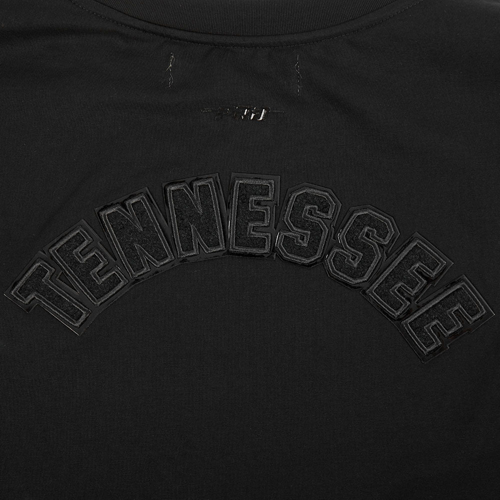 NFL TENNESSEE TITANS TRIPLE BLACK WOMEN'S SJ BOXY TEE (TRIPLE BLACK WOMEN'S)
