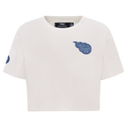 NFL TENNESSEE TITANS VARSITY BLUES T-SHIRT EN JERSEY SIMPLE À COUPE CARRÉE POUR FEMME (LIN)