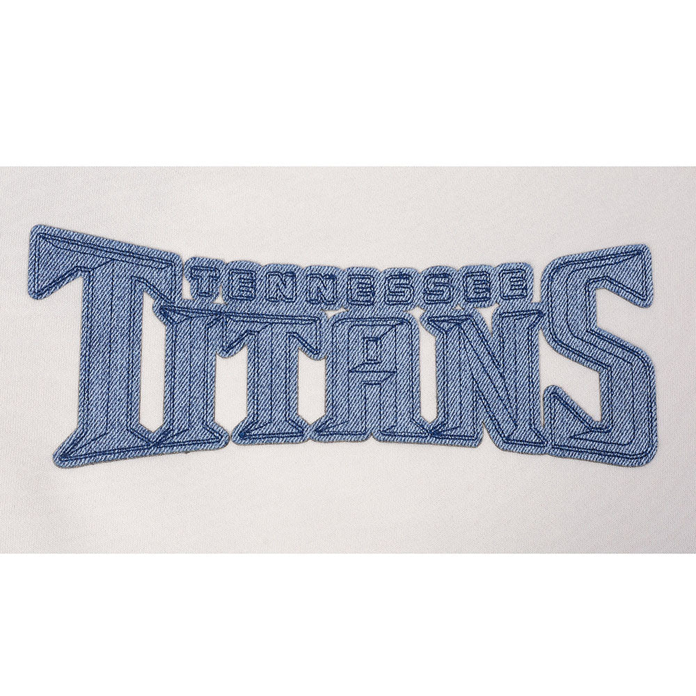 NFL TENNESSEE TITANS VARSITY BLUES WOMEN'S FLC CREWNECK (LINEN)