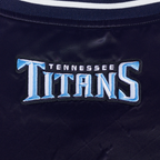NFL TENNESSEE TITANS SCRIPT TAIL WOMEN'S SATIN JACKET (MIDNIGHT NAVY)
