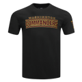 NFL WASHINGTON COMMANDERS CLASSIC CHENILLE T-SHIRT POUR HOMME (NOIR)