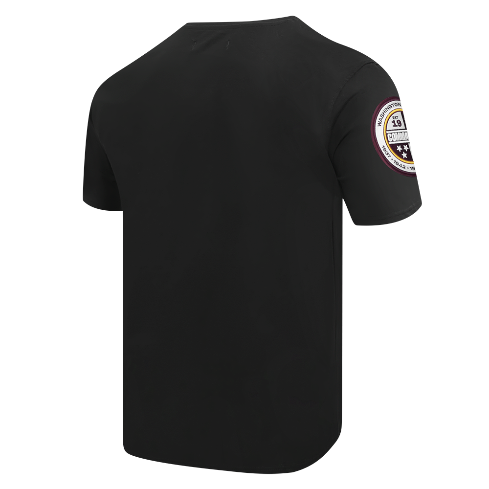 NFL WASHINGTON COMMANDERS CLASSIC CHENILLE T-SHIRT POUR HOMME (NOIR)