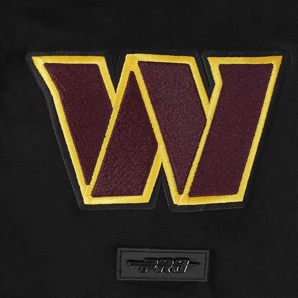 NFL WASHINGTON COMMANDERS CLASSIC CHENILLE T-SHIRT POUR HOMME (NOIR)