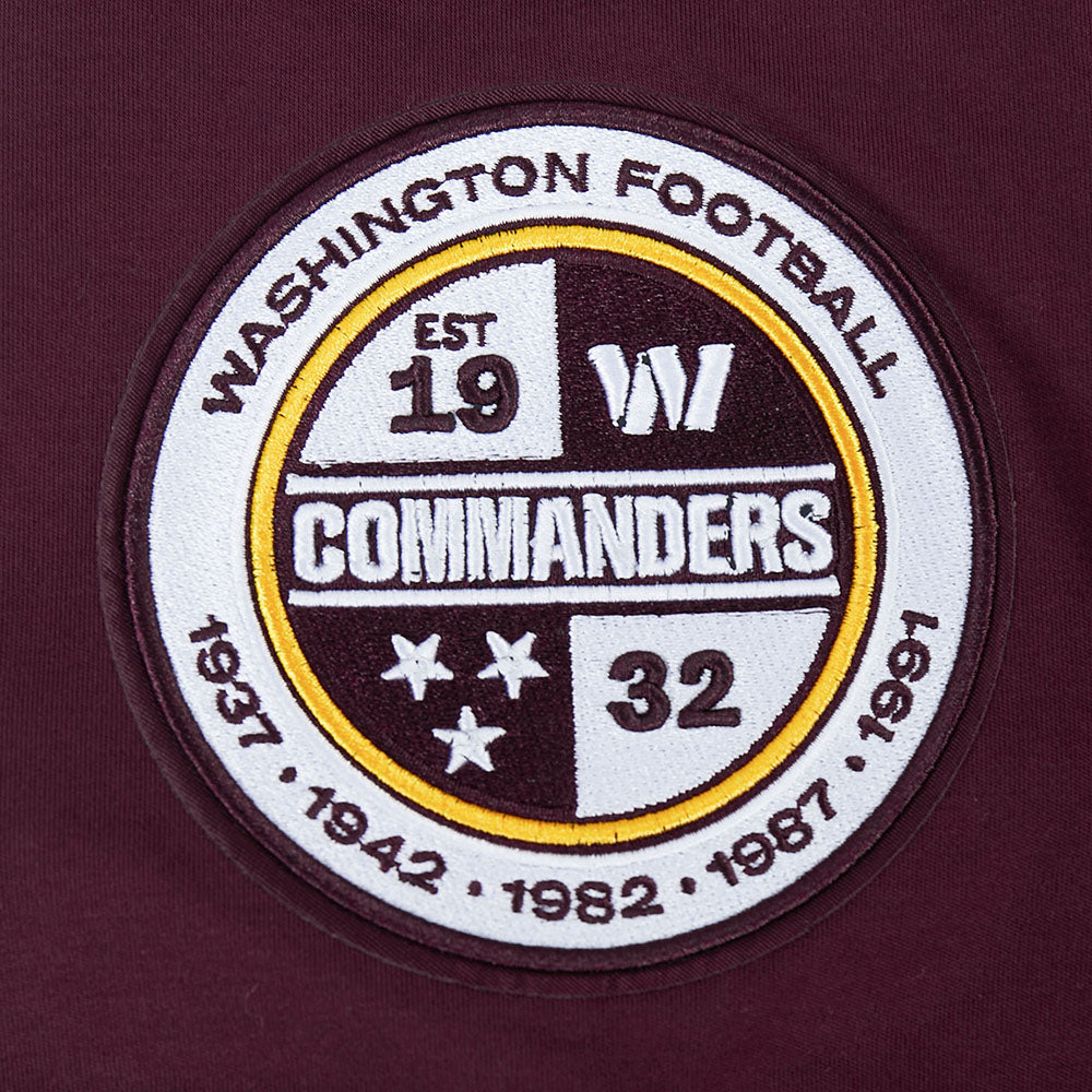 NFL WASHINGTON COMMANDERS CLASSIC CHENILLE T-SHIRT (LIE-DE-VIN)