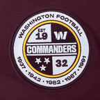 NFL WASHINGTON COMMANDERS CLASSIC CHENILLE T-SHIRT (LIE-DE-VIN)