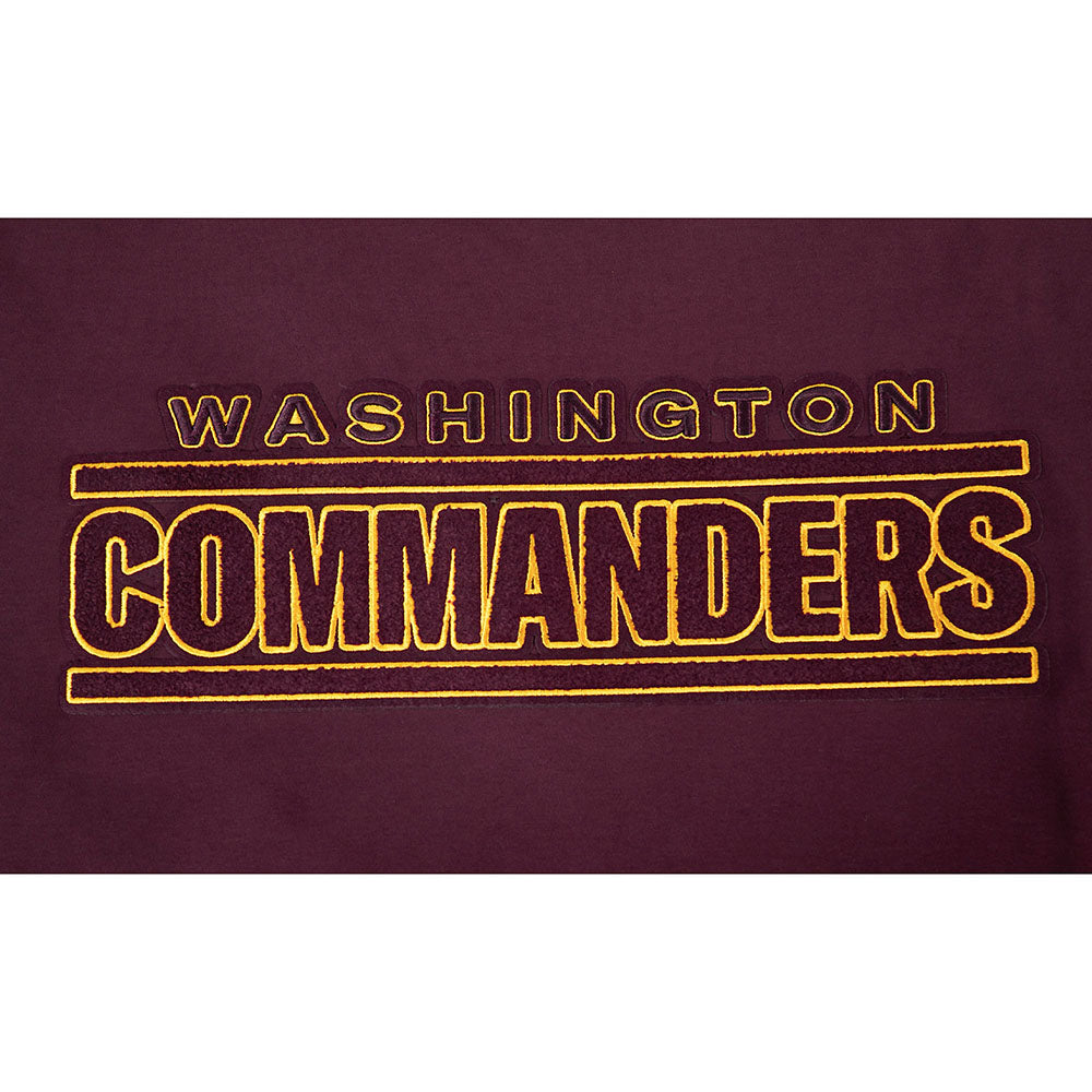 NFL WASHINGTON COMMANDERS CLASSIC CHENILLE T-SHIRT (LIE-DE-VIN)