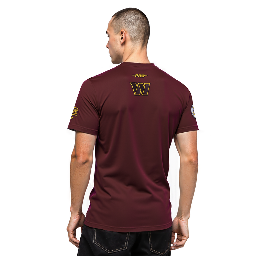NFL WASHINGTON COMMANDERS CITY ARCH T-SHIRT EN JERSEY SIMPLE POUR HOMME (LIE-DE-VIN)