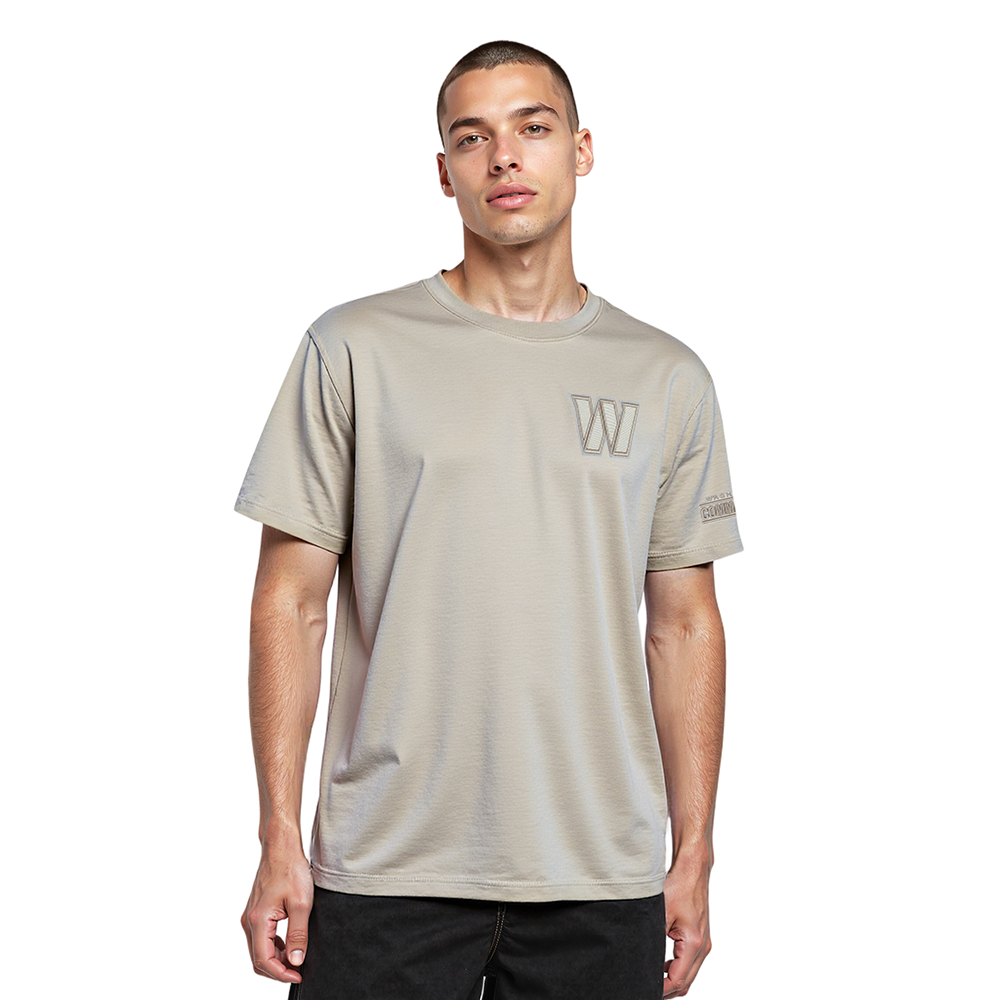NFL WASHINGTON COMMANDERS NEUTRAL DROP SHOULDER TEE (TAUPE)