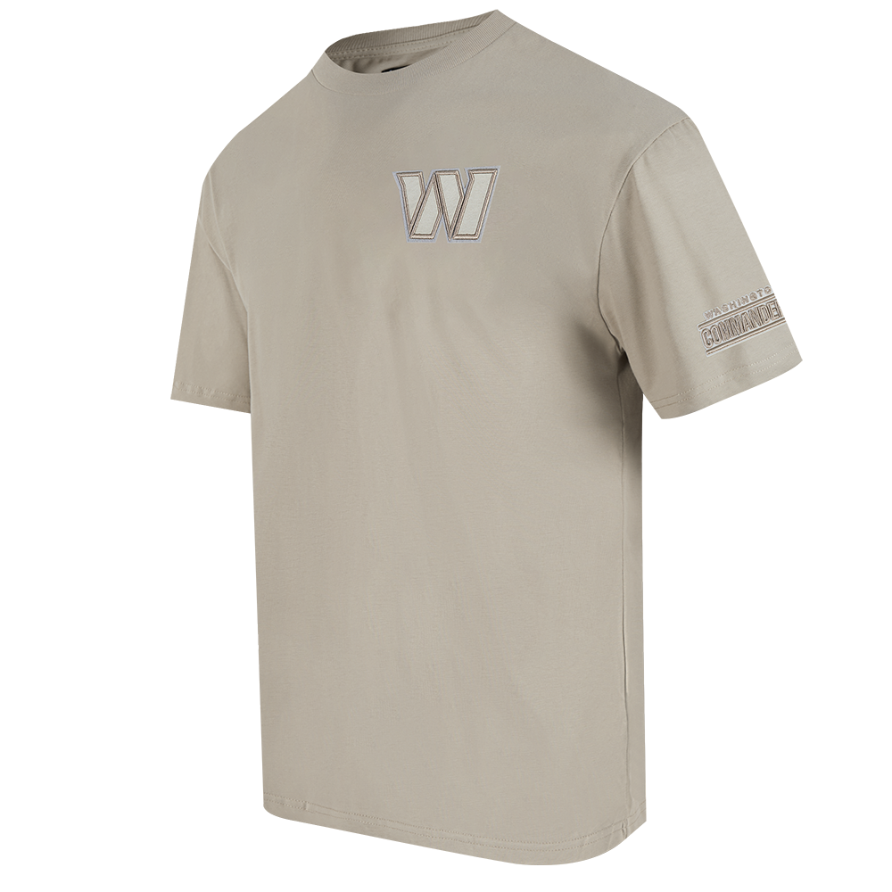 NFL WASHINGTON COMMANDERS NEUTRAL DROP SHOULDER TEE (TAUPE)