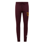NFL WASHINGTON COMMANDERS CLASSIC CHENILLE PANTALON JOGGER EN MAILLE DOUBLE (LIE-DE-VIN)