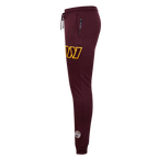 NFL WASHINGTON COMMANDERS CLASSIC CHENILLE PANTALON JOGGER EN MAILLE DOUBLE (LIE-DE-VIN)