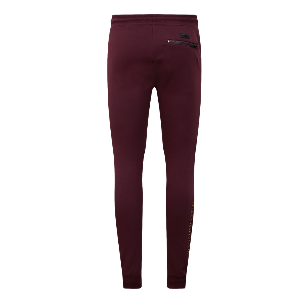 NFL WASHINGTON COMMANDERS CLASSIC CHENILLE PANTALON JOGGER EN MAILLE DOUBLE (LIE-DE-VIN)