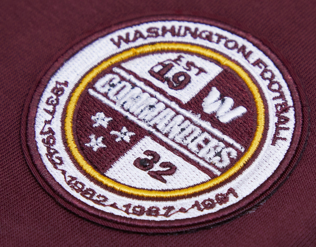 NFL WASHINGTON COMMANDERS CLASSIC CHENILLE PANTALON JOGGER EN MAILLE DOUBLE (LIE-DE-VIN)
