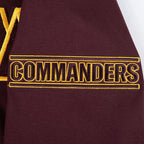 NFL WASHINGTON COMMANDERS CLASSIC CHENILLE CHANDAIL À CAPUCHON À GLISSIÈRE (LIE-DE-VIN)