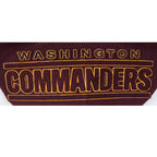 NFL WASHINGTON COMMANDERS CLASSIC CHENILLE CHANDAIL À CAPUCHON À GLISSIÈRE (LIE-DE-VIN)