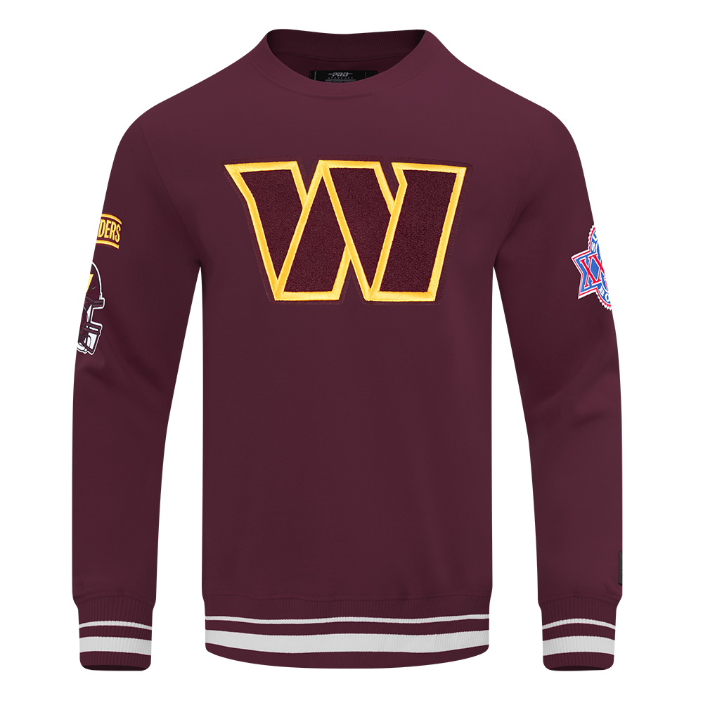 NFL WASHINGTON COMMANDERS CHANDAIL À COL ROND MASHUP CÔTELÉ POUR HOMME (LIE-DE-VIN)
