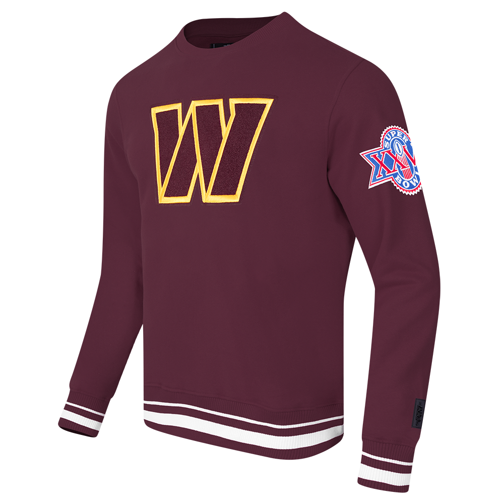 NFL WASHINGTON COMMANDERS CHANDAIL À COL ROND MASHUP CÔTELÉ POUR HOMME (LIE-DE-VIN)