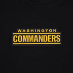 NFL WASHINGTON COMMANDERS WINGSPAN MEN'S DROP SHOULDER FLC PO HOODIE (BLACK)