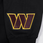 NFL WASHINGTON COMMANDERS WINGSPAN MEN'S DROP SHOULDER FLC PO HOODIE (BLACK)