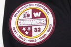 NFL WASHINGTON COMMANDERS CLASSIC CHENILLE CHANDAIL À CAPUCHON POUR HOMME (NOIR)
