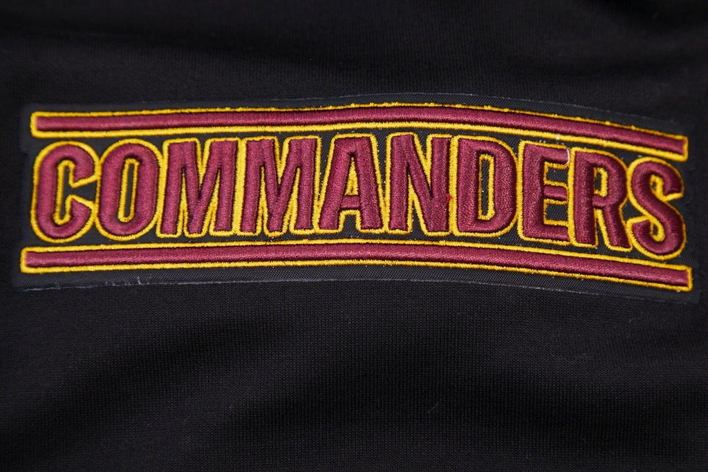 NFL WASHINGTON COMMANDERS CLASSIC CHENILLE CHANDAIL À CAPUCHON POUR HOMME (NOIR)