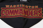 NFL WASHINGTON COMMANDERS CLASSIC CHENILLE CHANDAIL À CAPUCHON POUR HOMME (NOIR)