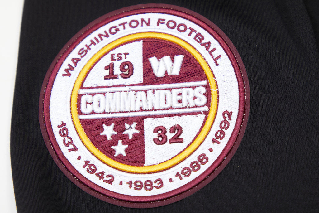 NFL WASHINGTON COMMANDERS CLASSIC CHENILLE CHANDAIL À CAPUCHON POUR HOMME (NOIR)