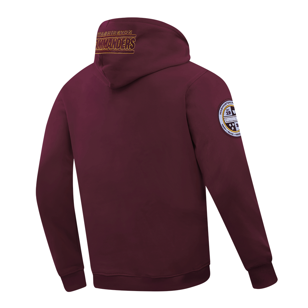 NFL WASHINGTON COMMANDERS CLASSIC CHENILLE PO HOODIE (WINE)