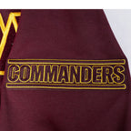 NFL WASHINGTON COMMANDERS CLASSIC CHENILLE PO HOODIE (WINE)