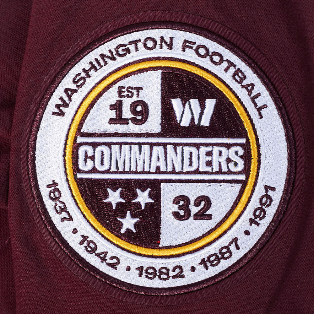 NFL WASHINGTON COMMANDERS CLASSIC CHENILLE PO HOODIE (WINE)