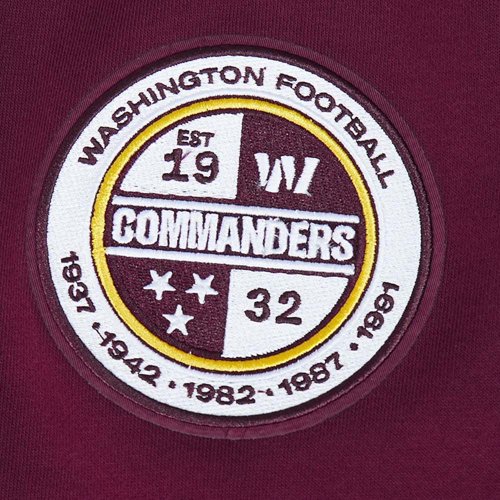 NFL WASHINGTON COMMANDERS CITY ARCH CHANDAIL À CAPUCHON EN MOLLETON POUR HOMME (LIE-DE-VIN)