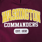 NFL WASHINGTON COMMANDERS CITY ARCH CHANDAIL À CAPUCHON EN MOLLETON POUR HOMME (LIE-DE-VIN)