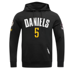 NFL WASHINGTON COMMANDERS JAYDEN DANIELS #5 CLASSIC PNN MEN'S PULLOVER HOODIE (BLACK)