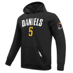 NFL WASHINGTON COMMANDERS JAYDEN DANIELS #5 CLASSIC PNN MEN'S PULLOVER HOODIE (BLACK)