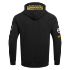 NFL WASHINGTON COMMANDERS JAYDEN DANIELS #5 CLASSIC PNN MEN'S PULLOVER HOODIE (BLACK)