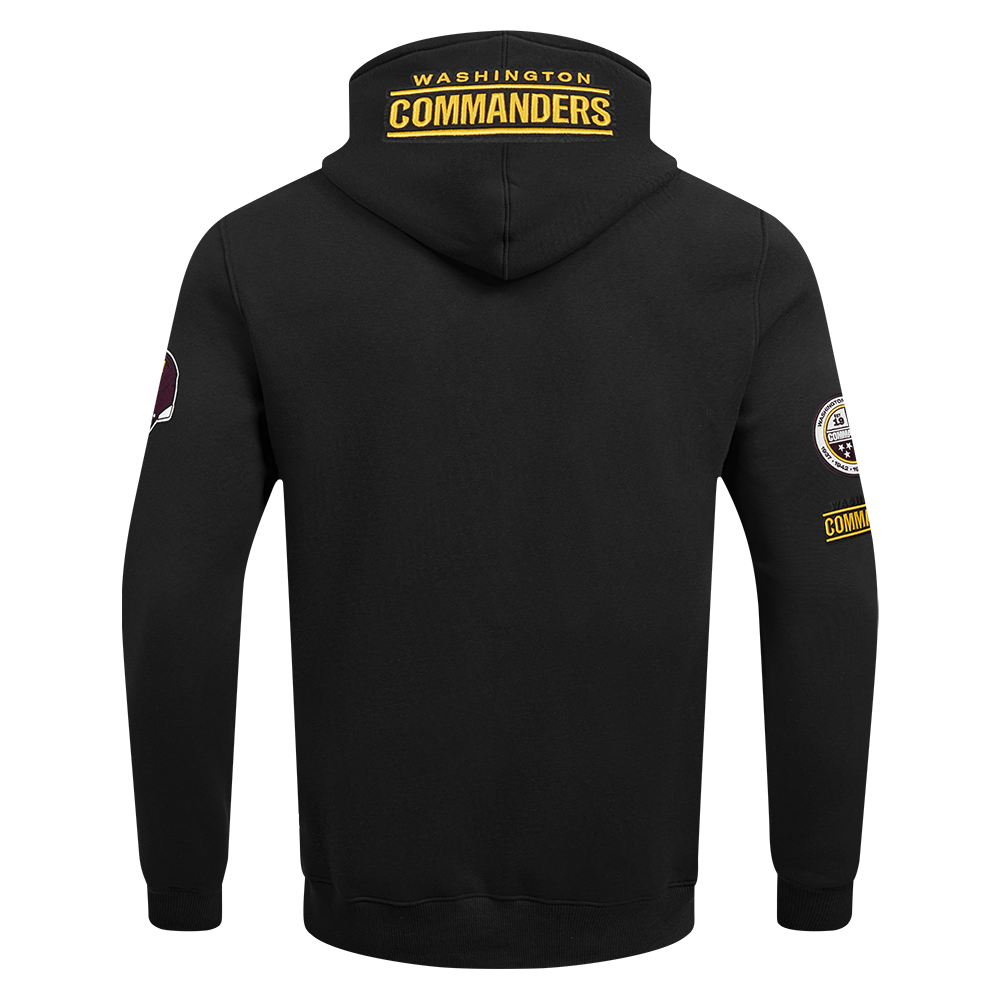 NFL WASHINGTON COMMANDERS JAYDEN DANIELS #5 CLASSIC PNN MEN'S PULLOVER HOODIE (BLACK)