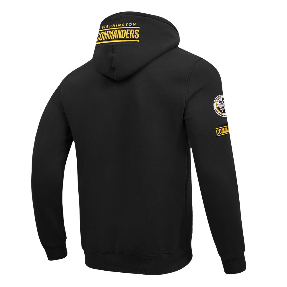 NFL WASHINGTON COMMANDERS JAYDEN DANIELS #5 CLASSIC PNN MEN'S PULLOVER HOODIE (BLACK)
